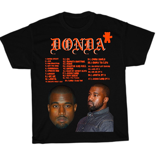 Kanye West DONDA Ablum Tee Shirt