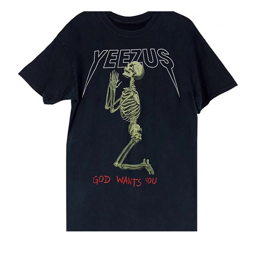Kanye West YEEZUS Skeleton T Shirt